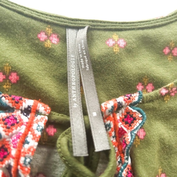 Anthropologie Sigrid Embroidered Tank Size Medium - Picture 12 of 15